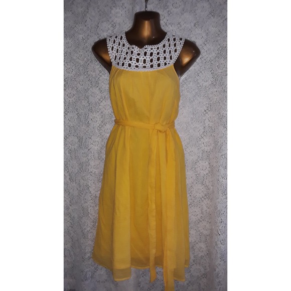 Lilly Pulitzer RARE Sz 2 Yellow SYDNEY Crinkle Sunshine Dress - Picture 7 of 9